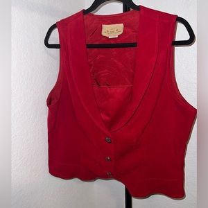 Suede Red Women’s vest